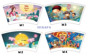 Mẫu in ly giấy Trung Thu 2024 Mxara